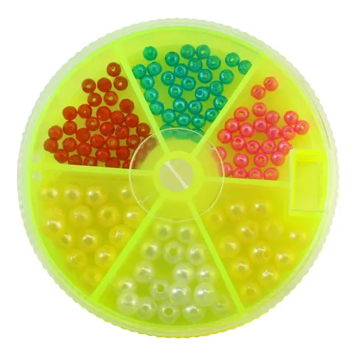 Angel Domäne Perlen-Sortiment 6-fach sortiert - 1,3mm - 100Stück