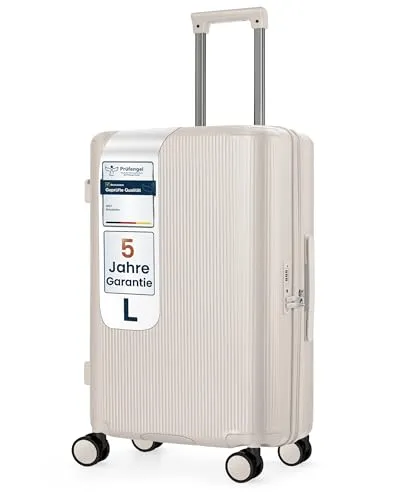 4FLY Leichter Premium Hartschalen-Reisekoffer L – 68 cm Trolley mit TSA-Schloss