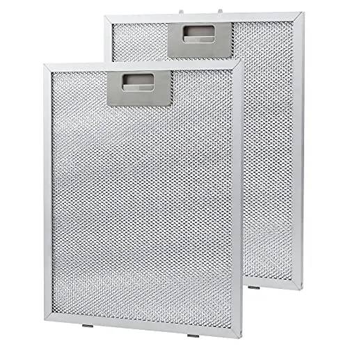 Antoble Aluminium-Fettfilter Austauschfilter Dunstabzugshauben für Küchenabzugshauben 320 x 260mm(2 Stück)