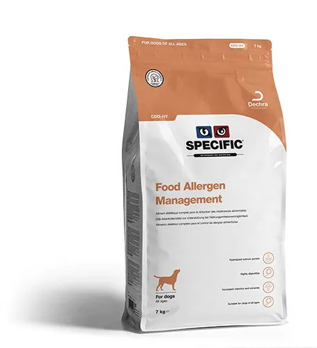 Specific Food Allergen Management CDD-HY 7 kg - Trockenfutter für Hunde - Hundefutter speziell für allergische Hunde, 7 kg Packung für eine ausgewogene Ernährung und weniger Allergiesymptome.