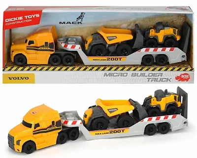 Dickie 203725005 - Construction - Mack/Volvo Micro Builder Truck - Neu