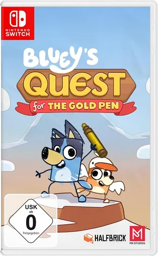 Bluey's Quests for the Gold Pen (Nintendo Switch) - Abenteuer für die ganze Familie - Entdecke die aufregende Welt von Bluey in diesem Action-Adventure für Nintendo Switch. Ideal für Kinder ab 0 Jahren, perfekt für spannende Spielstunden mit der Familie!