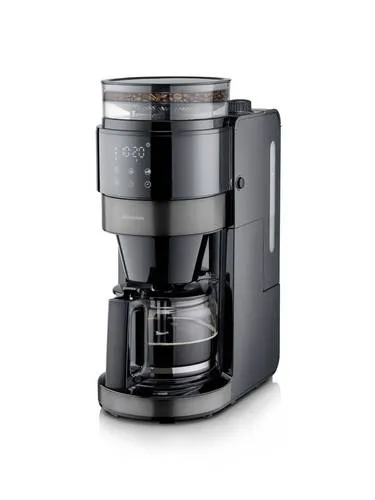 SEVERIN KA 4830 Kaffeemaschine mit Mahlwerk und Glaskanne - Die SEVERIN KA 4830 Kaffeemaschine vereint modernes Design mit Funktionalität. Genießen Sie frisch gemahlenen Kaffee in der eleganten Glaskanne – ideal für Ihren täglichen Genuss.