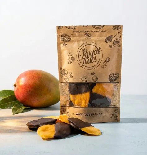 Getrocknete Mango mit Zartbitterschokolade