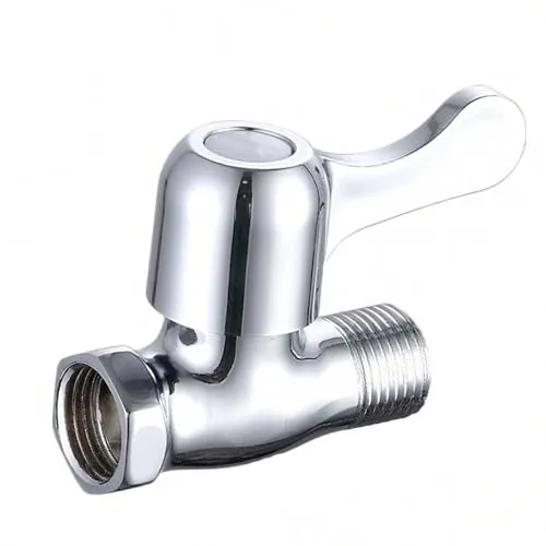 Stück Duschkopf Absperrventil, G1/2 Zoll Eckventil, Duschventil Chrom | Zink verchromt, Durchflusskontrolle, 1 Ventil 20mm mit 65mm Griff und 63mm Gewinde für Dusche, Bad, Küche, Garten 1