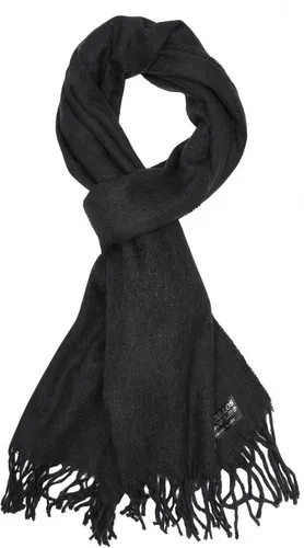 BRUBAKER Schal Cashmirillo Kuschelschal 30/40 x 180 cm Lang Leicht Warm Kuschelig, (Uni-Farben, 1-St. Herbst und Winterschal), Stola Tuch Schal mit Fransen für Damen und Herren