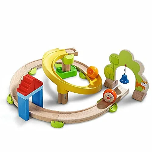 Kugelbahn Kullerbü - Kringelbahn - Gesellschaftsspiel für Kinder von 24 Monaten bis 8 Jahren, fördert die motorischen Fähigkeiten und sorgt für spannenden Spielspaß.