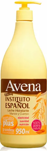Instituto Español 8411047146040, Lotion, Elastizität, Feuchtigkeitsspendend, Feuchtigkeitsspendend, Nährend, Glättend, Beruhigend, trockene Haut, Reife Haut, Empflindliche Haut, 950 ml, Hafermilch, Pumpenflasche
