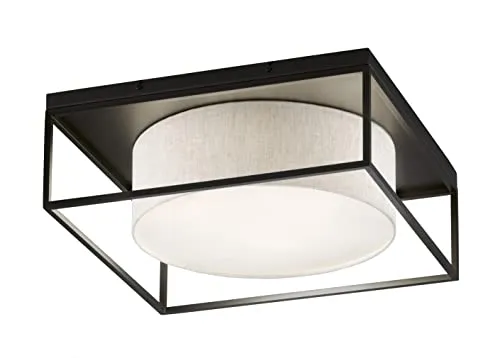 FISCHER & HONSEL Deckenleuchte Carre, schwarz von Fischer & Honsel