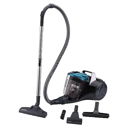 Hoover Staubsauger Breeze PET - Ideal für Tierhaare - Bodenstaubsauger ohne Beutel mit Zyklon-Technologie für effektive Staubtrennung. Perfekt für Hunde- und Katzenhaare, inklusive Mini-Turbodüse und verstellbarem Teleskop-Rohr für alle Bodenarten.