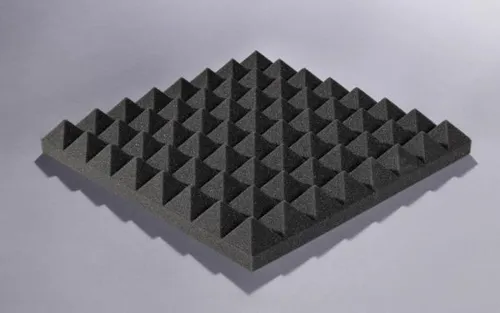 Akupur Schaumstoffpyramidenplatte, anthrazit 40 x 40 cm, 50 mm hoch Dämmstoffe