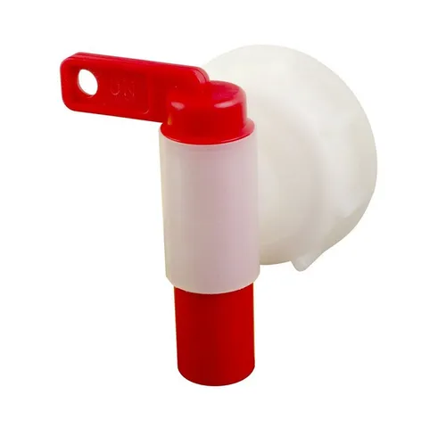 Trevendo Zapfhahn Auslaufhahn, rot (DIN 61), für Kanister mit DIN-61-Mündung (48 mm)