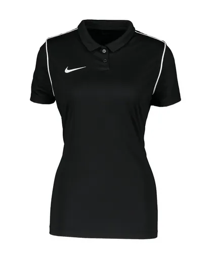 Nike Performance Park 20 Poloshirt Damen - Schwarz XL - Stylisches Poloshirt aus 100% Polyester für Damen, ideal für sportliche Aktivitäten. Mit Stehkragen und Kurzarm für optimalen Tragekomfort.