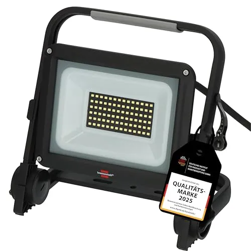 Brennenstuhl LED Baustrahler JARO 3060 M - 20W, 2300lm, IP65 - Strahler für Arbeitsbeleuchtung mit 20W Leistung und 2300lm Lichtstrom. Ideal für Baustellen, staubdicht und strahlwassergeschützt (IP65) mit klappbarem Alurahmen für optimale Mobilität.