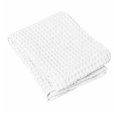 blomus Handtuch Caro White 50 x 100 cm - Waffelpiqué aus 100% Baumwolle - Hochwertiges Handtuch in klassischem Weiß, aus saugfähigem Waffelpiqué mit sanftem Massageeffekt. Ideal für jeden Badezimmerstil und bei 60 Grad waschbar.