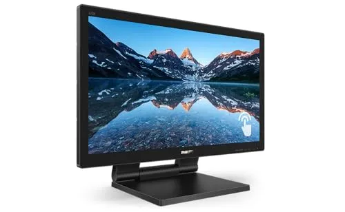 Philips 222B9T - 22 Zoll Touch Monitor, höhenverstellbar (1920x1080, 60 Hz, VGA, DVI, HDMI, DisplayPort, USB Hub) schwarz