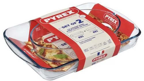 Produktbild Pyrex 2er Set Backformen 3,7 l + 2,2 l, 2 Stück