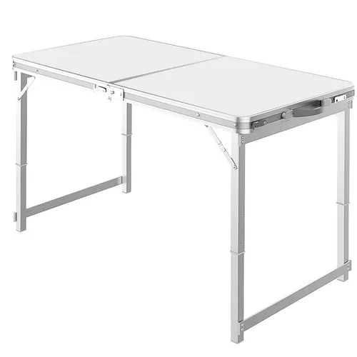 Grafner Klappbarer Campingtisch 120x60cm aus Aluminium - Camping-Möbel, faltbar und höhenverstellbar, ideal für Camping und Outdoor-Aktivitäten, leicht und witterungsfest, mit 50 kg Tragkraft.