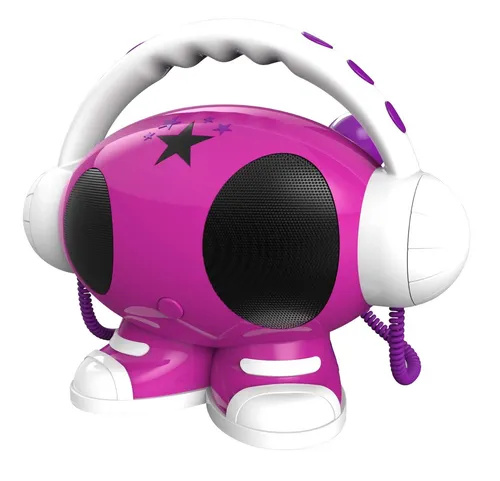 MP3 Karaoke Roboter 2 Mikrofone rw USB Player Recorder Kinder freundlich NEU