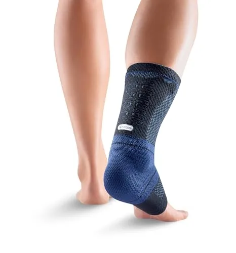 Bauerfeind AchilloTrain® Achillessehnenbandage, 4 - Bandagen zur Linderung von Achillessehnenbeschwerden, unterstützt den Heilungsprozess und reduziert Ödeme. Integrierte Anziehhilfe und optionaler Fersenkeil für zusätzlichen Komfort.
