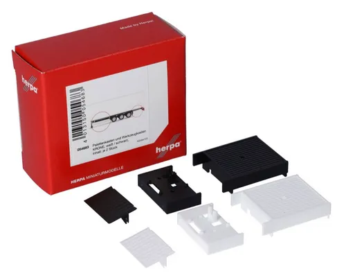 HERPA Modell Zubehör 1:87 Palettenkasten und Werkzeugkasten KRONE H0 054683