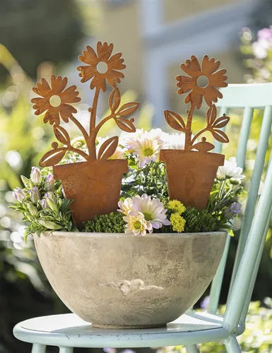 Metall Garten Stecker