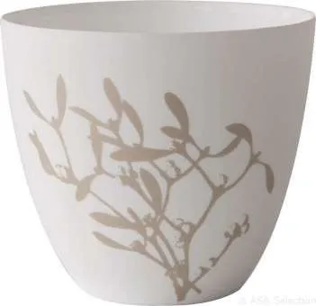 Windlicht, Mistel D. 9 cm, H. 8 cm