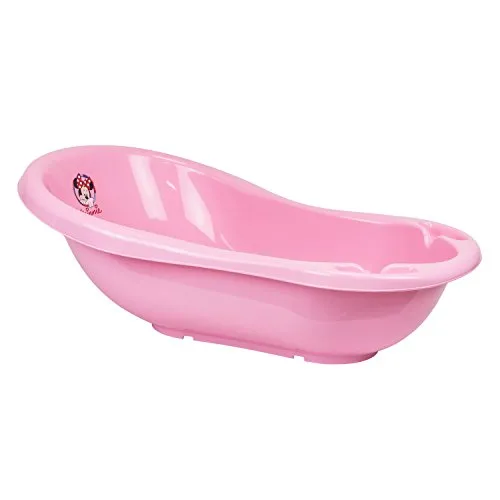 keeeper Disney Mickey und Minnie Maus Ergonomische Babywanne mit Stöpsel, Ab 0 bis ca. 12 Monate, 84 cm, Maria, Pink