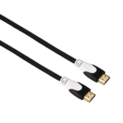 Hama High Speed HDMI-Kabel mit Ethernet 4k Vergoldet 1,5m Textilkabel 18Gbit/s