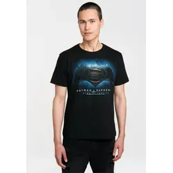 LOGOSHIRT T-Shirt Batman v Superman - Dawn of Justice mit coolem Frontdruck schwarz L