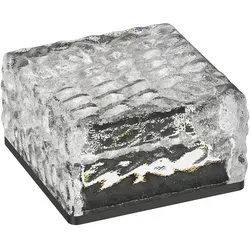 ledscom.de LED Solar-Pflasterstein Bodeneinbauleuchte BROSLO für außen, IP67, 10 x 10cm - Wetterfeste LED-Außenlampe mit Solarbetrieb, integriertem Dämmerungssensor und bis zu 10 Stunden Licht, ideal für Garten und Terrasse.