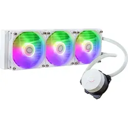 Cooler Master MasterLiquid 360L Core ARGB white - 360mm Wasserkühlung mit RGB-Beleuchtung, bietet effiziente Kühlung für Gaming-PCs und hohe Leistung bei niedrigen Geräuschpegeln.