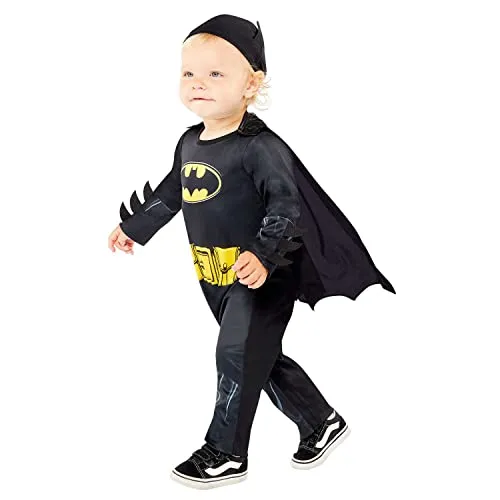  PKT) (9909316) Child Boys Black Batman Costume (18-24 months