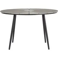 ebuy24 Dance Gartentisch Ø120 cm Schwarz und Hellgrau - Eleganter Gartentisch Dance Ø120 cm in Schwarz und Hellgrau. Hochwertige Materialien sorgen für Langlebigkeit und Stil, ideal für jede Terrasse oder den Garten.