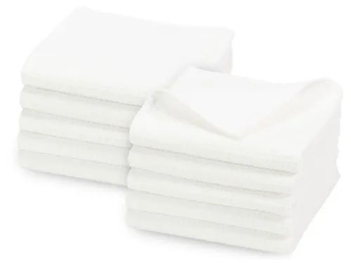 ZOLLNER Seiftuch, (10-St), 30 x 30 cm, 100% Baumwolle, vom Hotelwäschespezialisten, Waffelpique