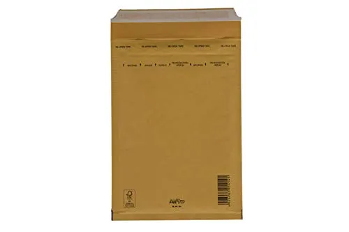 SmithPackaging Luftpolsterumschläge, A5, goldfarben, 180 x 265 mm, 5 Stück