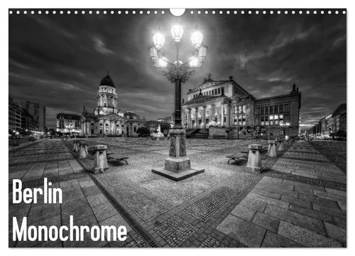 Marcus Klepper | Berlin Monochrome Wandkalender 2026 DIN A3 - Einzigartiger Wandkalender mit beeindruckenden Schwarz-Weiß-Fotografien der Weltmetropole Berlin. Ideal für Kunstliebhaber und als stilvolles Geschenk.