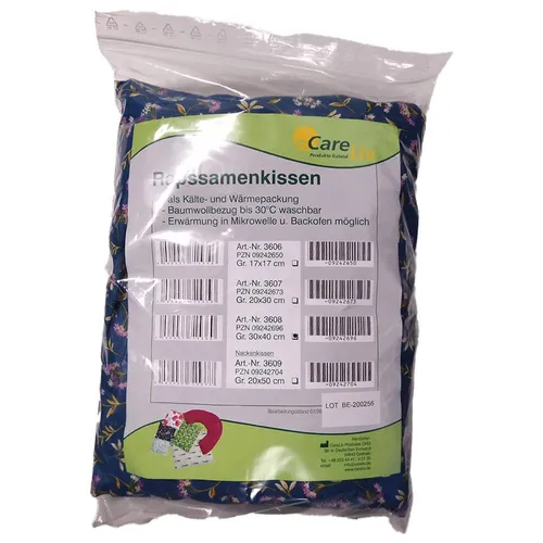Rapssamen Kissen mit Bezug 30x40cm