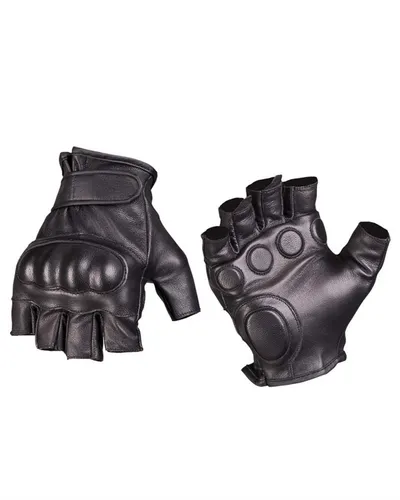 Tactical Fingerlinge Leder schwarz - Sicherheit und Komfort für Outdoor und Military-Einsätze - BGS & GSG 9, hochwertige Lederfingerlinge bieten optimalen Grip und Schutz in jeder Situation.