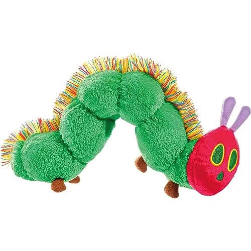 Schmidt Spiele 42274 Raupe Nimmersatt - Kuschlige Plüschfigur 28 cm, beliebte Kinderbuchfigur für stundenlangen Spielspaß