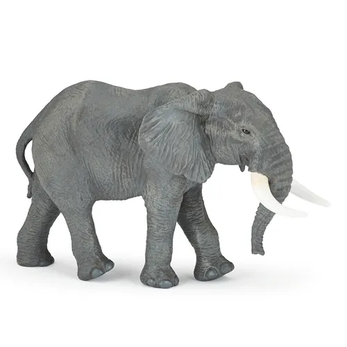Papo 50198 - Großer afrikanischer Elefant - Action-Figur: Realistisch gestalteter großer afrikanischer Elefant, ideal für kreative Rollenspiele und Abenteuer im Kinderzimmer.