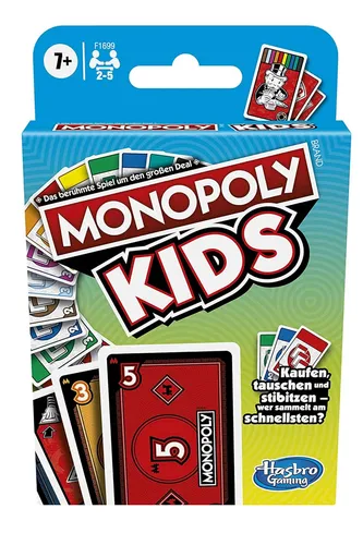 Hasbro Monopoly Kids Kartenspiel Kinderspiel 2 - 5 Spieler ab 7 Jahren NEU