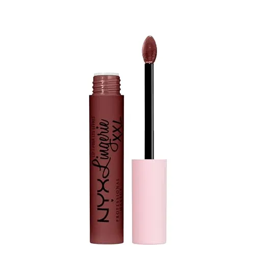 NYX Professional Makeup Lip Lingerie XXL, Flüssiger Lippenstift für langen Halt, Vegane Formel, Deep Mesh