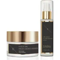 Anti-Falten-Elixier Serum 24k Gold + Anti-Falten-Nachtfeuchtigkeitspflege 24k Gold