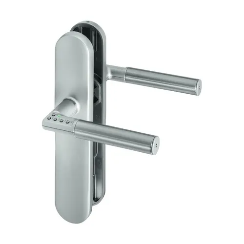 ASSA ABLOY digitaler Türbeschlag Code Handle - Türschloss ohne Lochung, schlüssellos und elektronisch für moderne Wohnräume, inklusive Befestigungsmaterial und Anleitung.