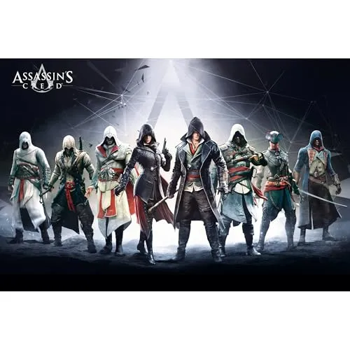 GB eye Assassin's Creed Charakteren 61 x 91,5 cm / 24,2 x 35,8 Zoll Maxi-Poster – Gerollt geliefert – Kunstposter – Wandposter – Poster & Drucke | Assassin's Creed Merchandising