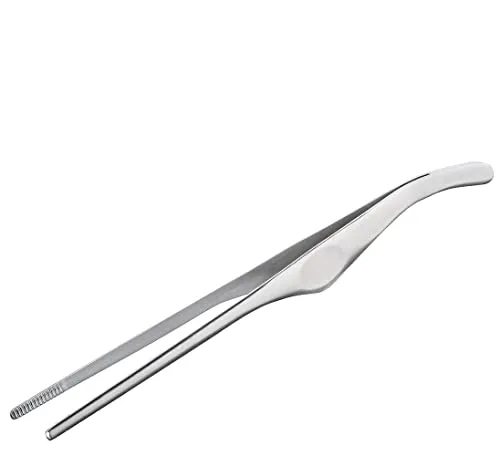 Spring TOOLS FUSION2+ Profi Pinzette 22 cm | rostfreies Edelstahl | lange Pinzette | Zum Kochen, Grillen oder Braten | Kochpinzette Edelstahl | Grillpinzette | Bratpinzette | Spitzzange lang