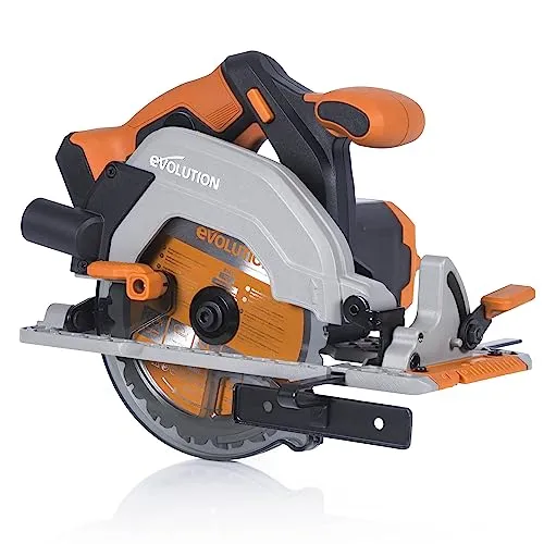 Evolution Power Tools R165CCS Li Akku-Kreissäge mit Mehrzweck-Schneide – 165 mm TCT-Sägeblatt im Lieferumfang enthalten, 3 Jahre Garantie