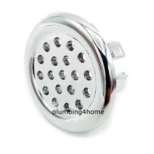 überlaufabdeckung für Spülbecken Chrom Einsatzlochleisten