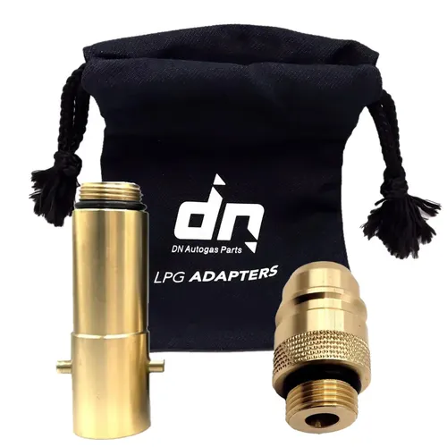 LPG Safefill Gasflaschen Adapter 21,8mm Bayonet Euronozzle Refill Set + Tasche